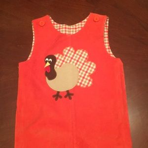 Reversible Pumpkin and Turkey Longall for boys